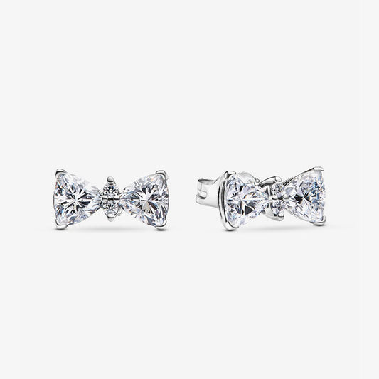 Pandora Sparkling Bow Stud Earrings | 293506C01