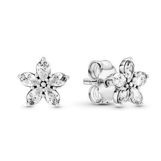 Pandora Sparkling Snowflake Stud Earrings | 299239C01