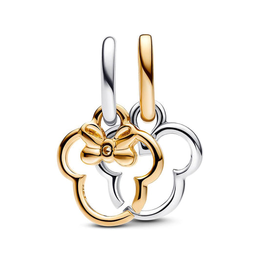 Pandora Disney Mickey Mouse & Minnie Mouse Splitable Dangle Charm | 763650C01