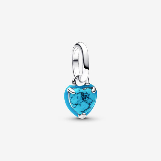 Pandora Turquoise Heart Mini Dangle Charm | 793827C01