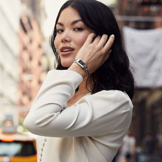 Bulova Classic Women's Black Dial Rectangular Steel Watch | 96L138