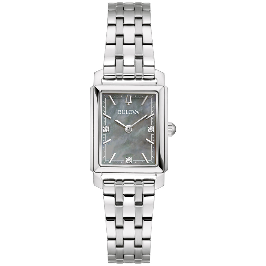 Silver-tone Women\'s Bracelet Watch with Rectangular Dial RARE Vintage Women main image 4