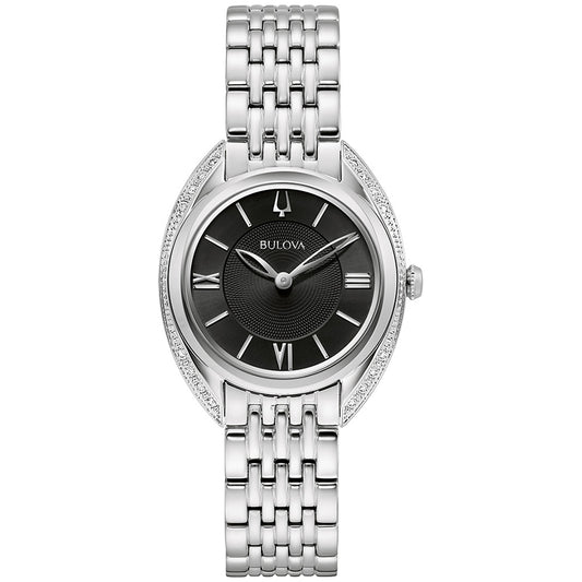 Bulova Classic 30mm Black Dial Watch | 96R252