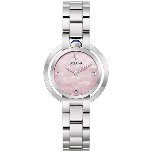 Bulova Rubaiyat 30mm Watch Pink Mother of Pearl Dial | 96L338