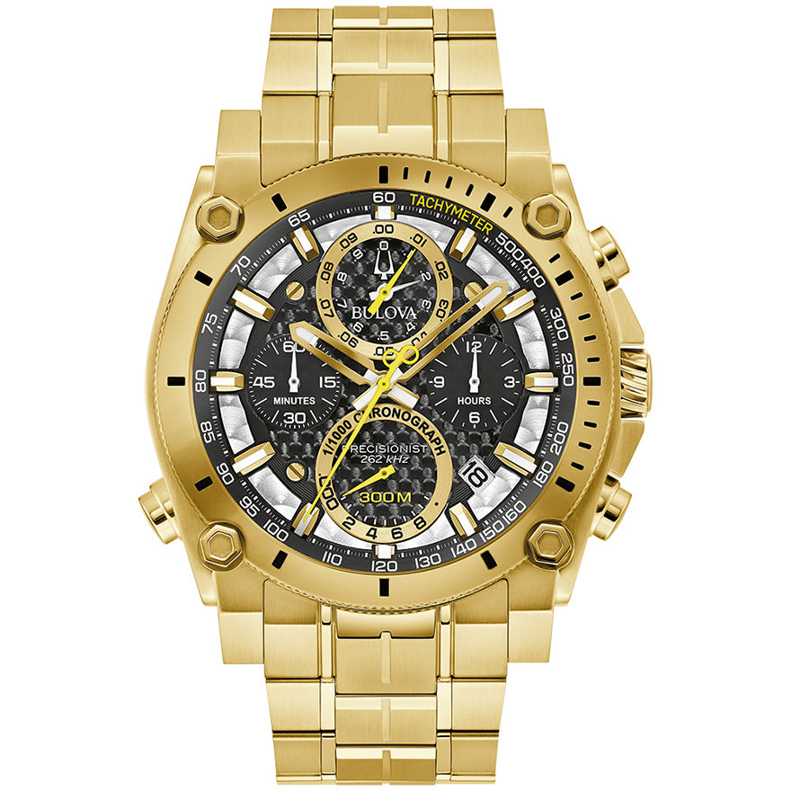 Bulova Precisionist Icon Chronograph 46.5mm Watch | 97B218 – Ann