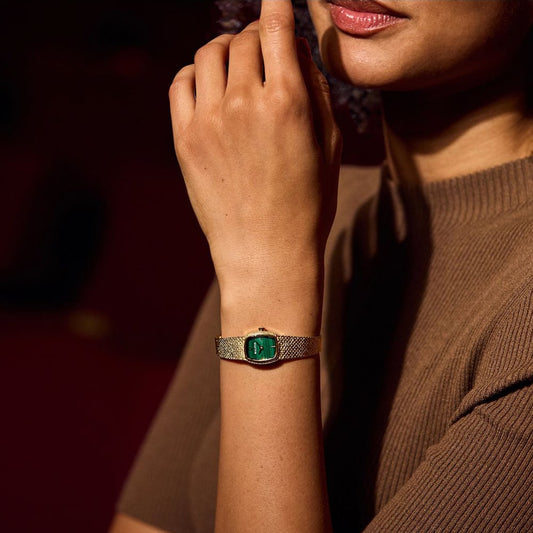 Bulova Goddess Of Time Green Dial Watch | 97L184