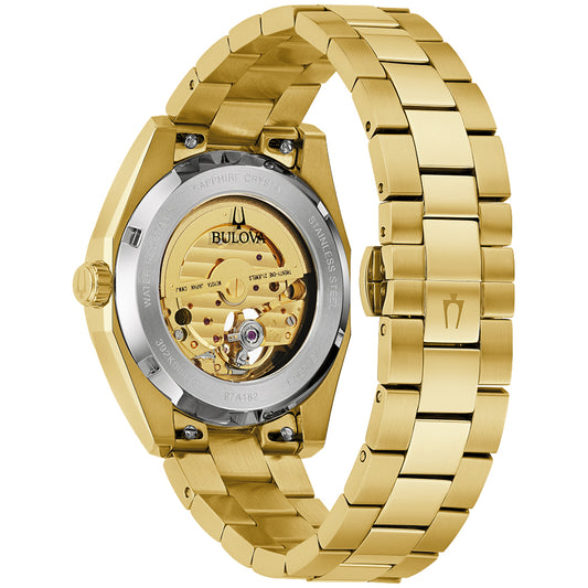 Bulova Surveyor Gold Tone Stainless Steel Automatic Watch | 97A182