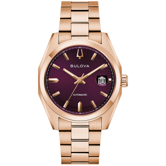 Bulova Surveyor Automatic 39mm Purple Dial Watch | 97B234
