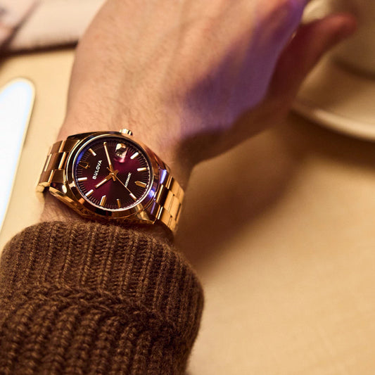 Bulova Surveyor Automatic 39mm Purple Dial Watch | 97B234