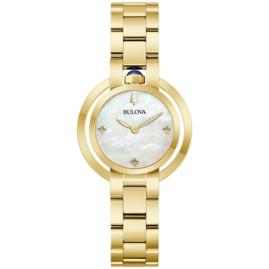 Bulova Rubaiyat 30mm Gold Tone Watch | 97L181