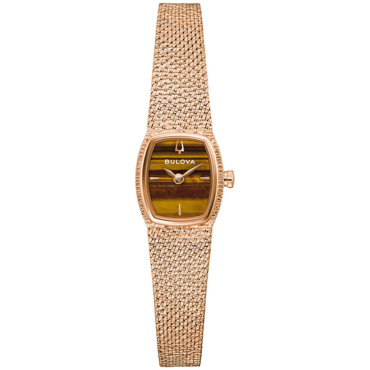Bulova Goddess Of Time Brown Dial Watch | 97L185