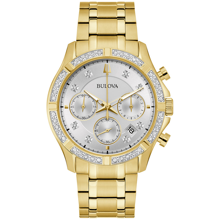 Bulova Classic Diamond Dial Quartz Watch 42mm | 98E113 – Ann
