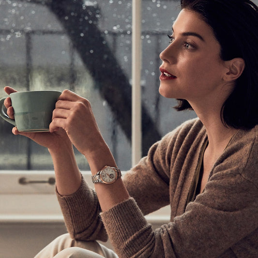 Bulova Women's Two-Tone Automatic Exhibition Back Diamond Dial Watch | 98P170