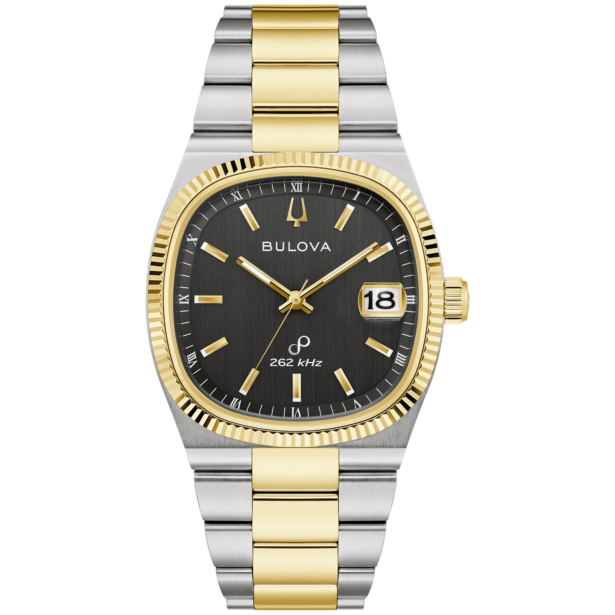 Bulova Super Seville Black Dial Watch | 98B458 – Ann-Louise Jewellers