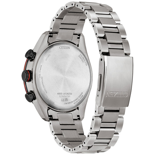 Citizen Eco-Drive Attesa Black Dial Super Titanium Watch | AT8189-61E