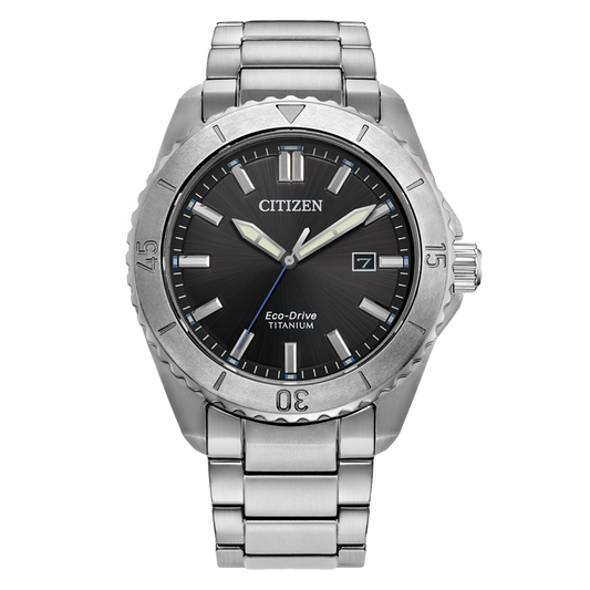 Citizen Eco-Drive Brycen Black Dial Super Titanium Watch | AW1840-50E
