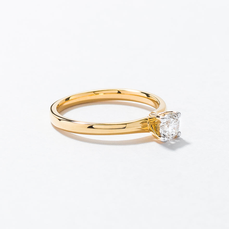 Solitaire Diamond Engagement Ring in 14K Yellow Gold (0.40 ct tw)