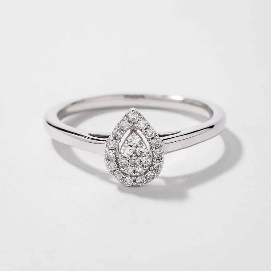 Promise Ring in 10K White Gold (0.10 ct tw) – Ann-Louise Jewellers
