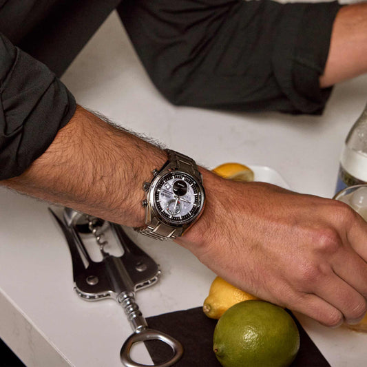 Citizen Eco-Drive Tsuki-yomi A-T Gray Dial Super Titanium Bracelet | BY1010-57H