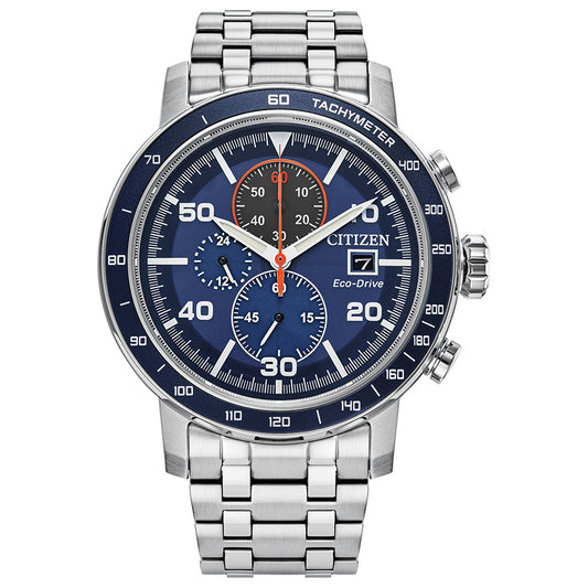 Citizen Eco-Drive Brycen Chronograph Blue Dial Men's Watch | CA0850-59L