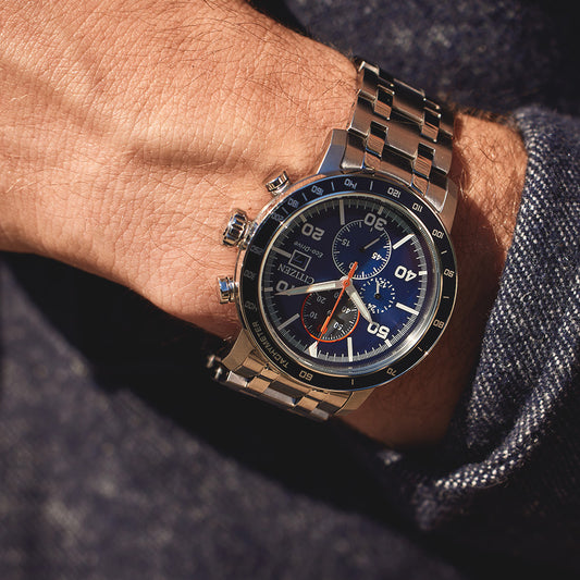 Citizen Eco-Drive Brycen Chronograph Blue Dial Men's Watch | CA0850-59L