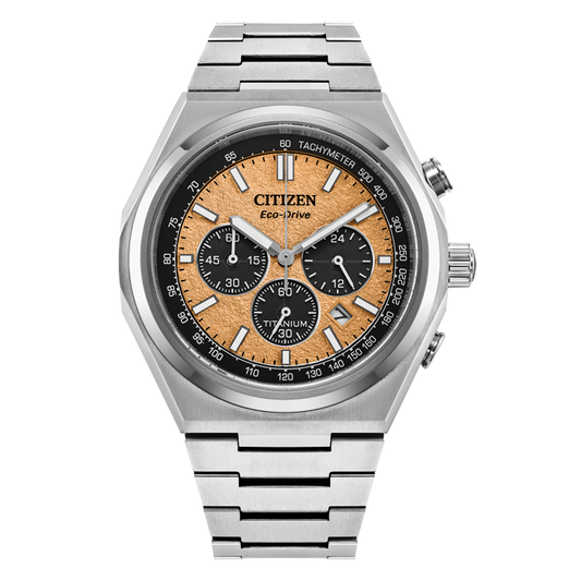 Citizen Eco-Drive Forza Chrono Salmon Dial Watch | CA4610-85Z
