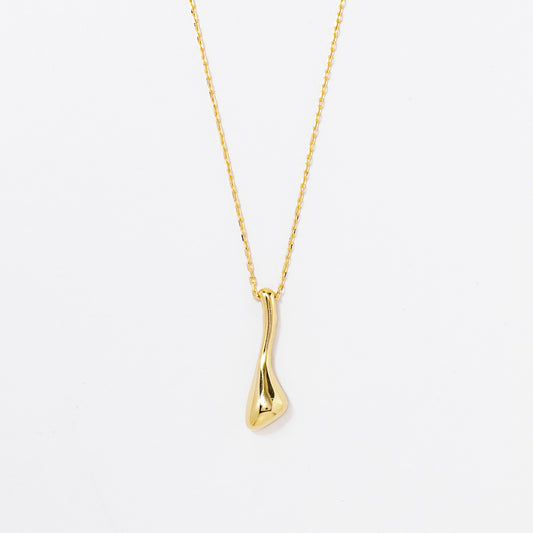 Droplet Necklace in 10K Yellow Gold