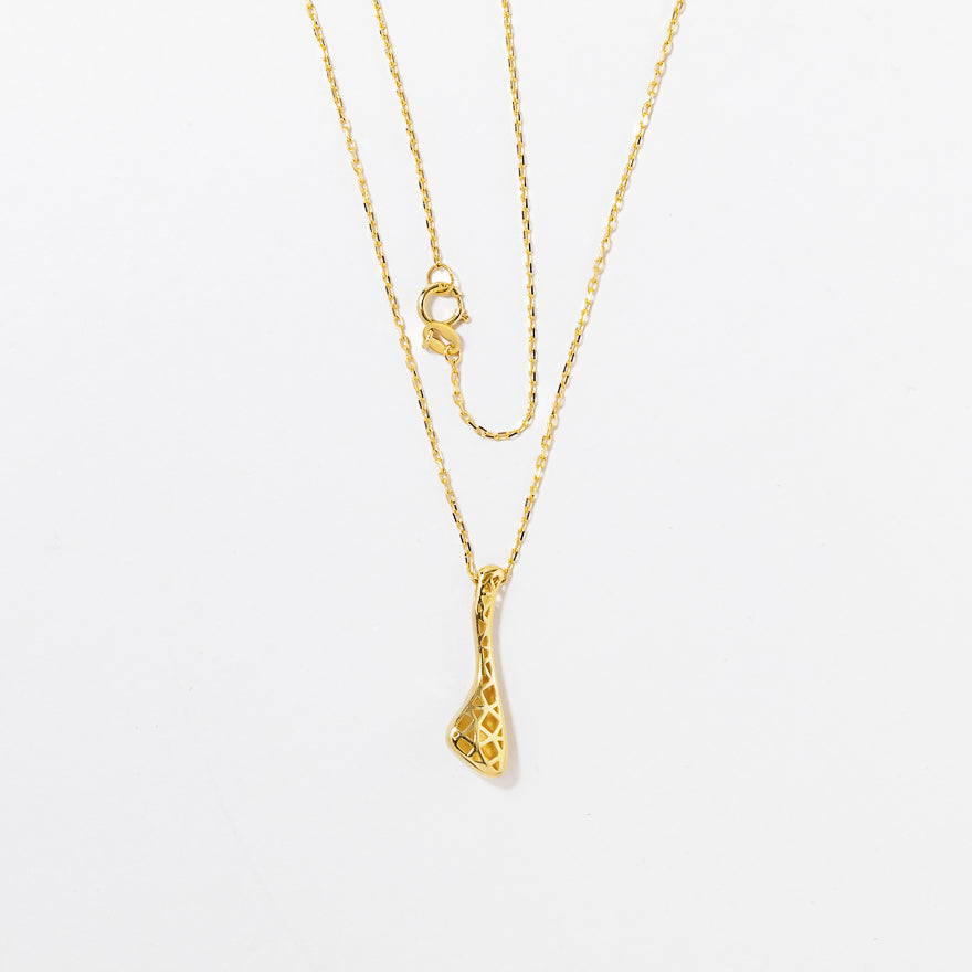 Droplet Necklace in 10K Yellow Gold