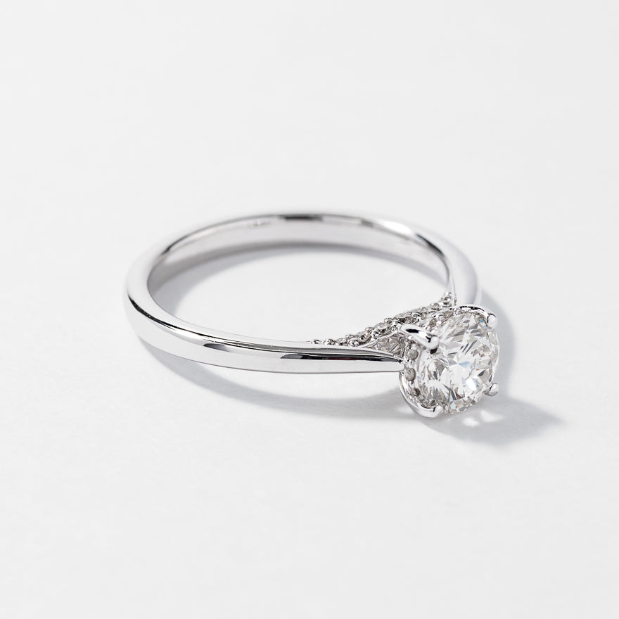 Diamond Engagement Ring in 14K White Gold (0.83 ct tw)