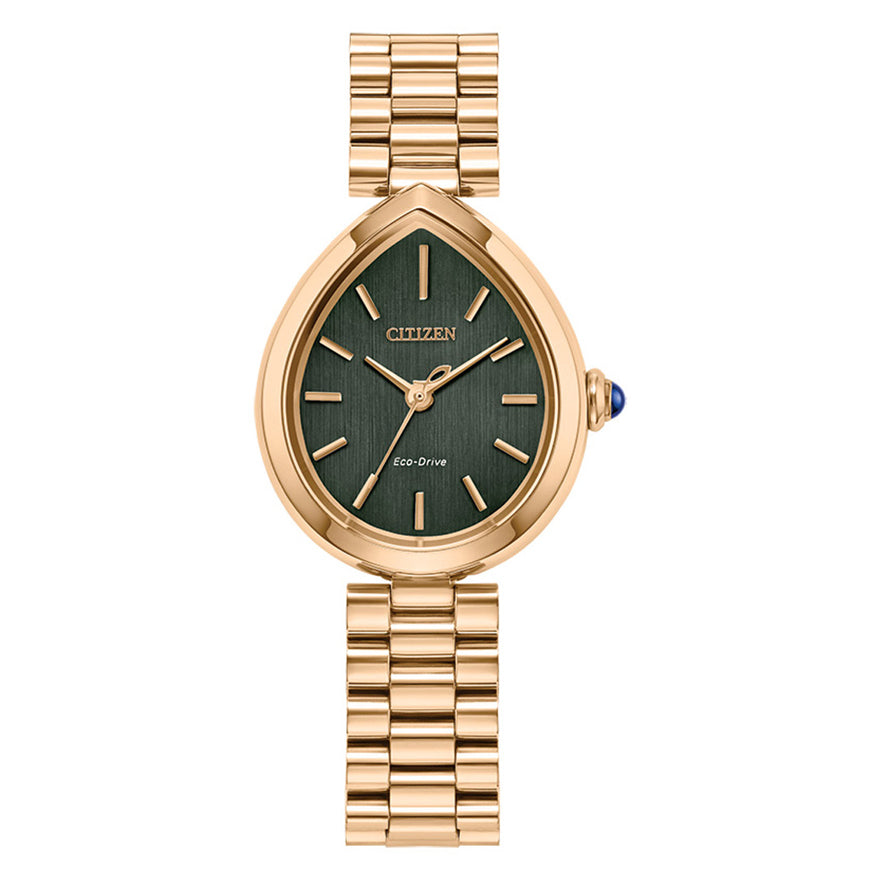 Citizen Eco-Drive L Rainell Green Dial Watch | EM1203-57X – Ann