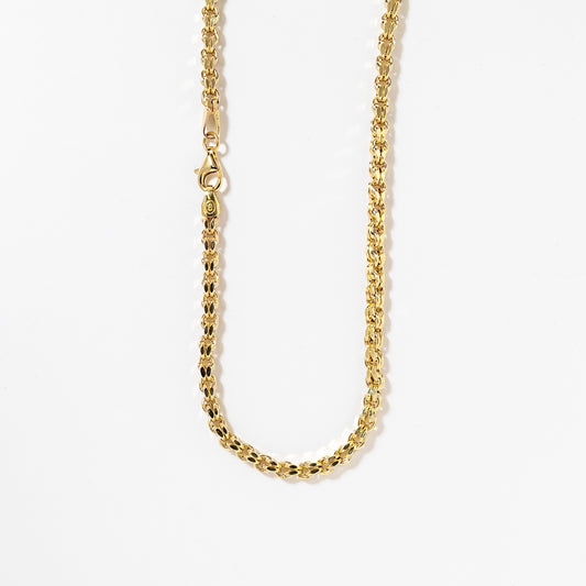 3.5mm Double Link Chain in 10K Yellow Gold (17")