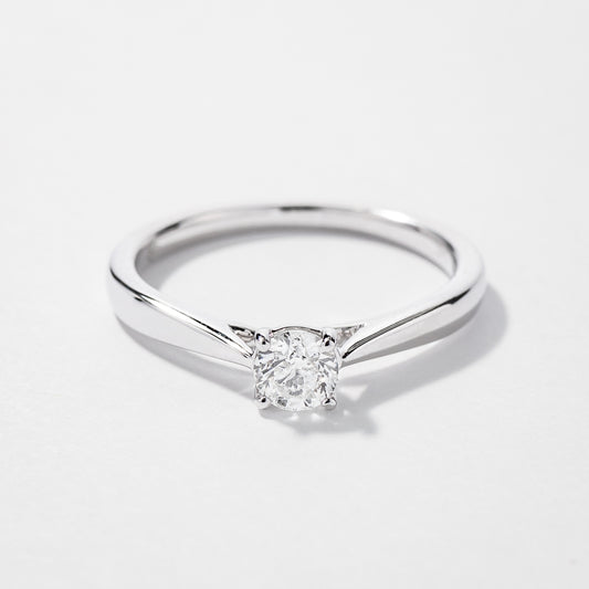 Canadian Diamond Solitaire Engagement Ring in 14K White Gold (0.30 ct tw)