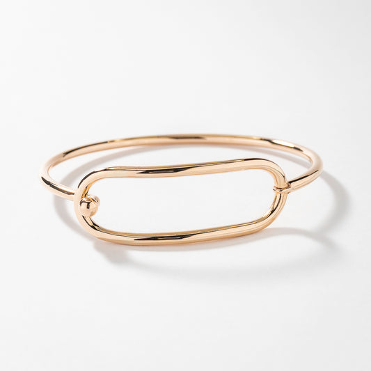 Oval Shape Bracelet in 10K Yellow Gold