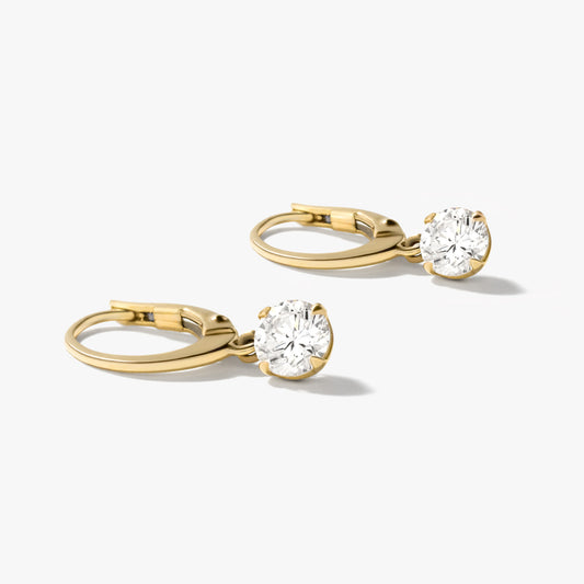 Lab Grown Diamond Earrings in 14K Yellow Gold (1.00 ct tw)