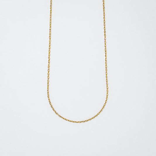 0.8mm Diamond Cut Cable Chain in 10K Yellow Gold (18")