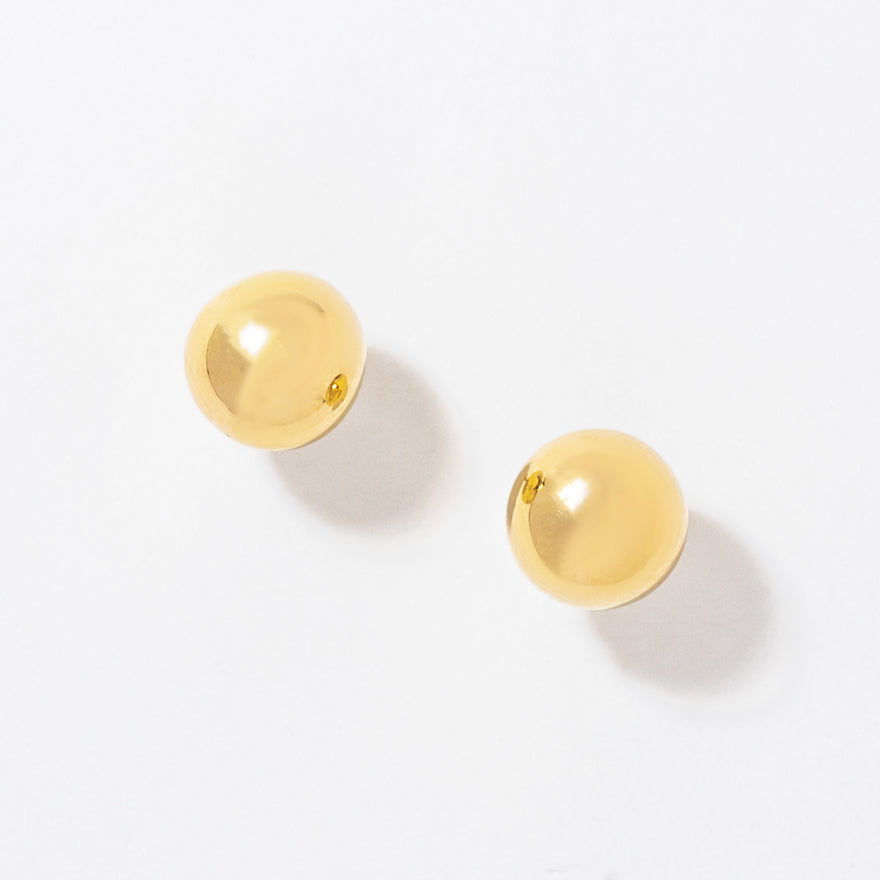 Ball Stud Earrings in 10K Yellow Gold