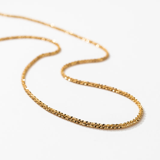 10K Yellow Gold 1.5mm Sparkle Chain (18")