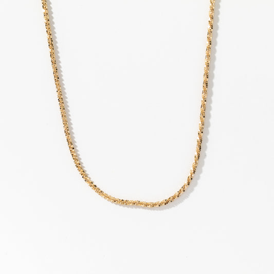 10K Yellow Gold 1.5mm Sparkle Chain (18")