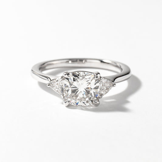 Lab Grown Cushion Cut Diamond Engagement Ring in 14K White Gold (1.83 ct tw)
