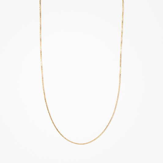 14K Yellow Gold 0.83mm Box Chain (18")