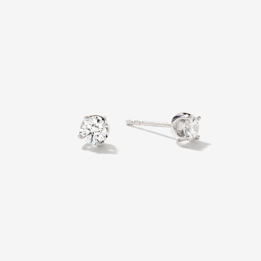 Lab Grown Diamond Stud Earrings in 14K White Gold (0.50 ct tw)