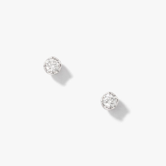 Diamond Stud Earrings in 10K White Gold (0.20 ct tw)