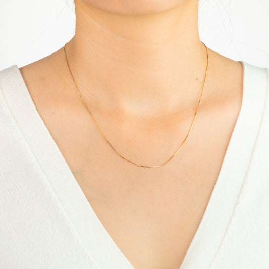 14K Yellow Gold 0.60mm Box Chain (16")