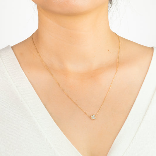 Butterfly Necklace in 10K Yellow Gold