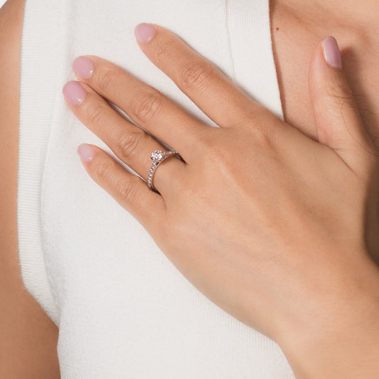 Diamond Engagement Ring in 14K White Gold (0.75 ct tw)