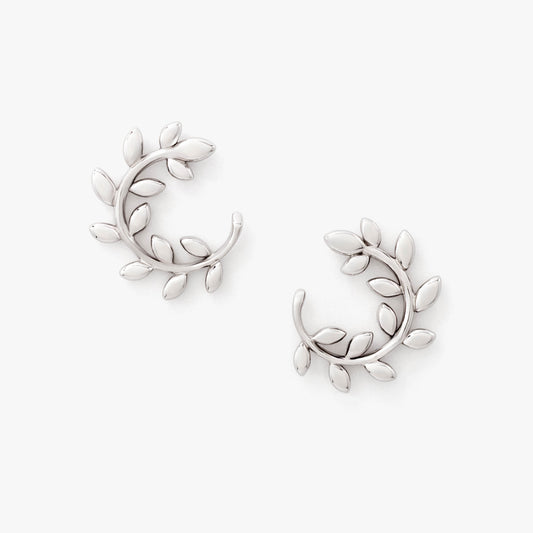 SilverNova Silver Leaf Earrings