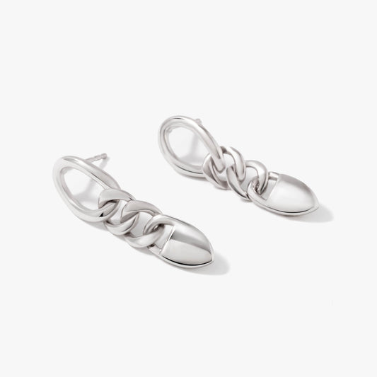 SilverNova Silver Dangle Chain Earrings