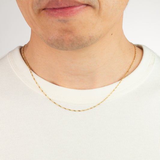 10K Yellow Gold 1.5mm Singapore Chain (20")