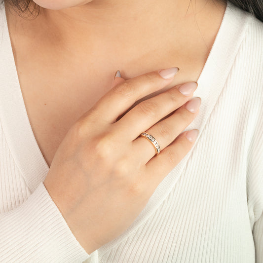 Channel Set Diamond Anniversary Band in 14K Yellow Gold (0.50 ct tw)