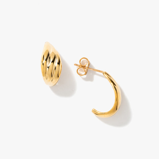 Drop Stud Earrings in 10K Yellow Gold